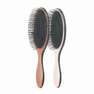 Hot sale Professional Hair Salon tools CUSHION WOOD HALF ROUND PADDLE BRUSH